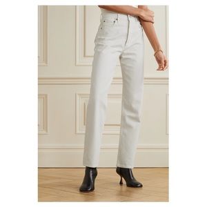 Agolde pinch waist white jeans